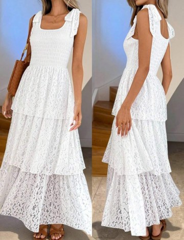 Rochie maxi Shein, alb