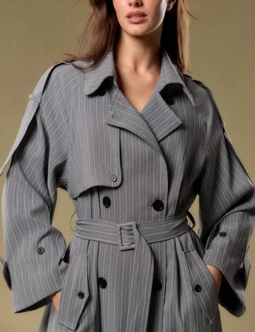 Trench Shein, gri