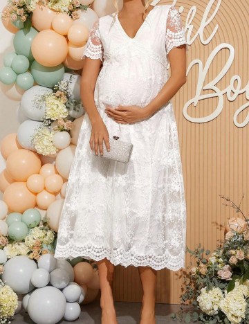 Rochie midi Shein, alb