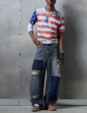 Jeans Shein, albastru