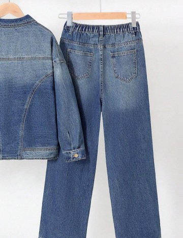 Jeans Shein, albastru