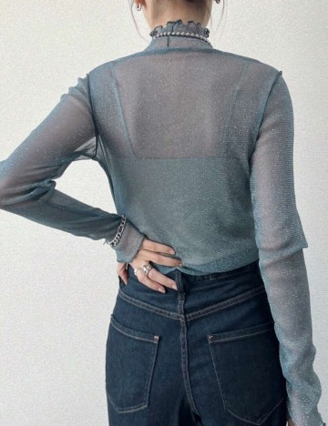 Bluză Shein, albastru