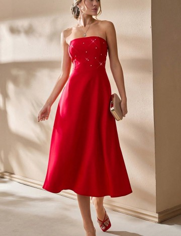 Rochie midi Shein, roșu