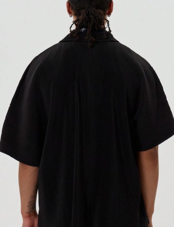 Cămașă casual Shein MUSERO, negru