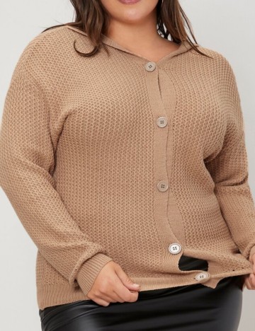 Cardigan Shein Curve+, maro