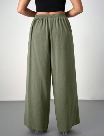 Pantaloni Shein Curve+, verde