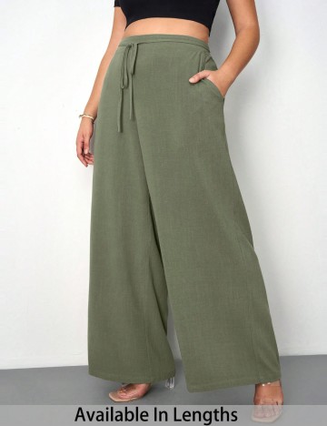 Pantaloni Shein Curve+, verde