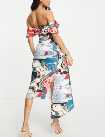 Rochie midi Shein, mix culori