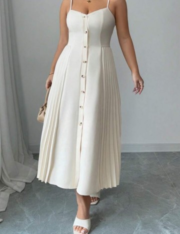 Rochie midi Shein, crem