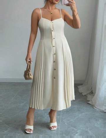 Rochie midi Shein, crem