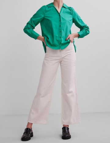 Cămașă Pieces, verde