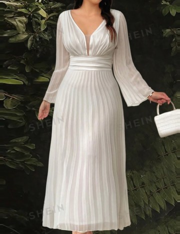 Rochie midi Shein, alb