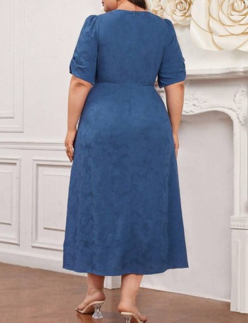 Rochie maxi Shein Curve+, albastru