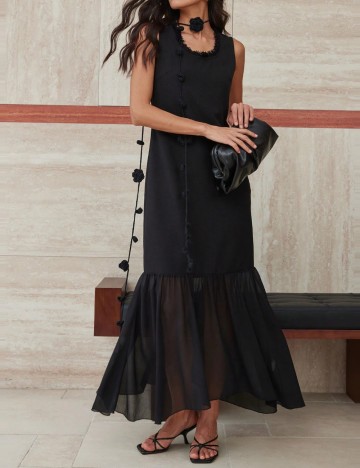 Rochie midi Shein DAZY  LESS, negru