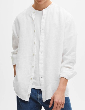 Cămașă Pull&Bear, alb