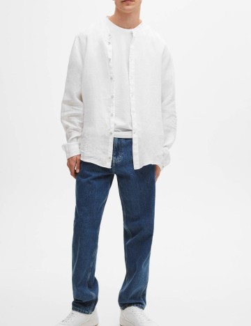 Cămașă Pull&Bear, alb