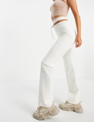 Pantaloni de trening AsYou, crem