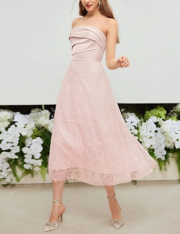 Rochie midi Shein, roz