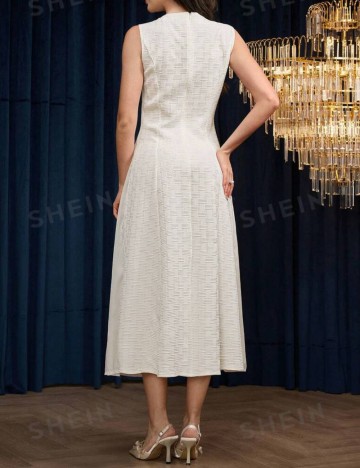 Rochie midi Shein, crem