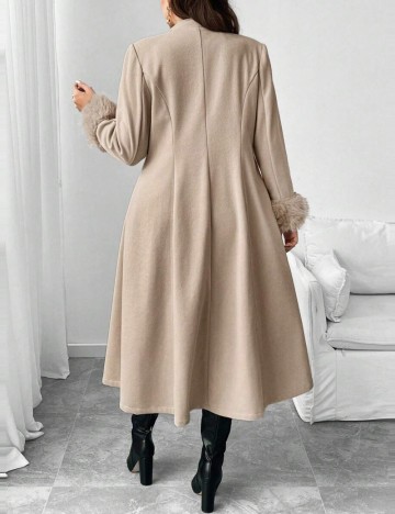 Palton Shein Curve+, bej