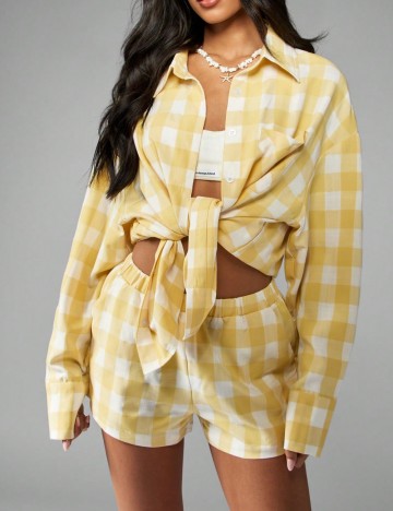 Cămașă Shein Missguided, galben