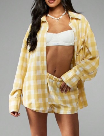 Cămașă Shein Missguided, galben
