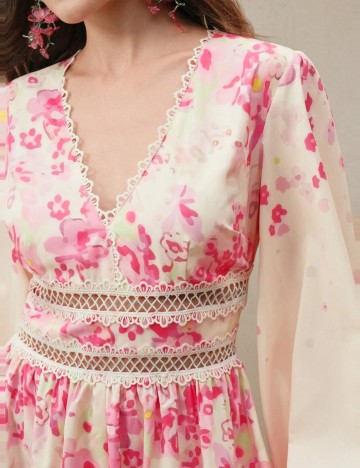 Rochie midi Shein, crem