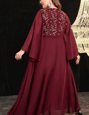 Rochie maxi Shein Curve+, vișiniu