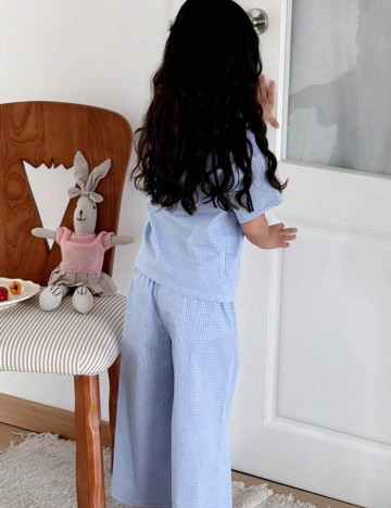 Compleu pijamale Shein, albastru