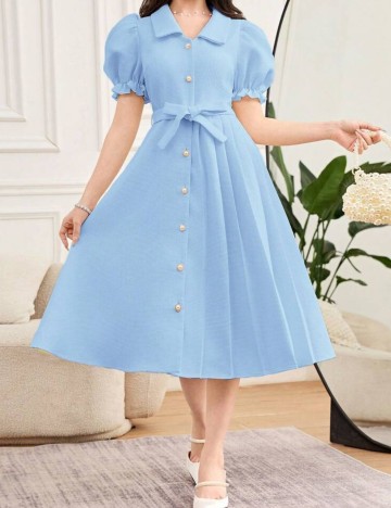 Rochie midi Shein, albastru