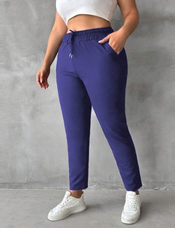 Pantaloni de trening Shein, albastru