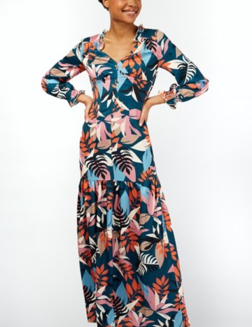 Rochie maxi Little Mistress, mix culori