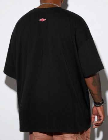 Tricou Shein MANFINITY, negru