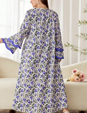 Rochie maxi Shein Curve+, mix culori