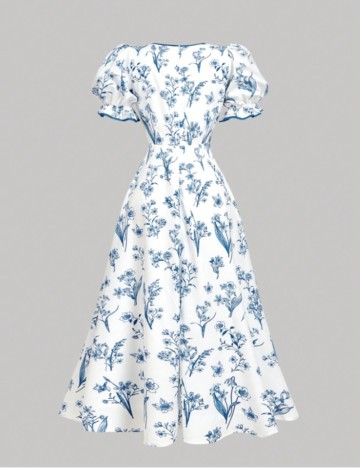 Rochie midi Shein, mix culori