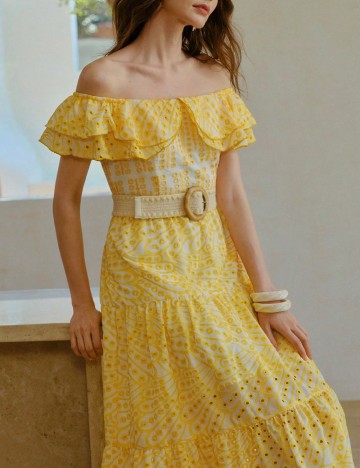 Rochie maxi Shein, galben