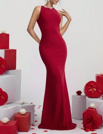 Rochie maxi Shein, roșu