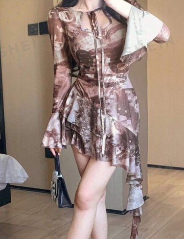 Rochie mini Shein DAZY, mix culori