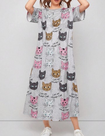 Rochie midi Shein, gri