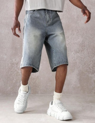 Pantaloni scurți Shein, albastru