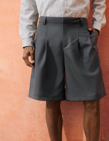 Pantaloni scurți Shein, gri