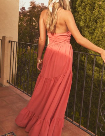 Rochie maxi Shein, piersică