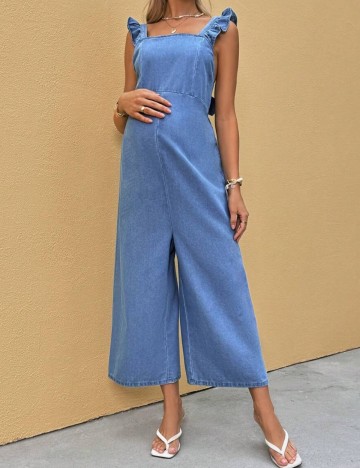 Salopetă lungă Shein, albastru