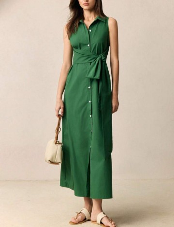 Rochie tip cămașă Shein, verde