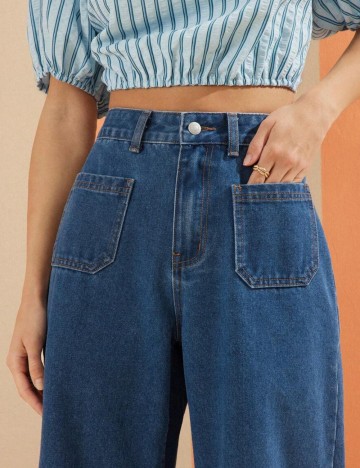 Jeans Shein, albastru