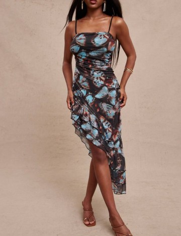 Rochie midi Shein, mix culori