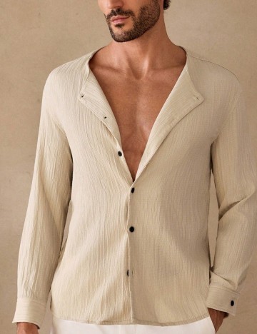 Cămașă Shein, bej