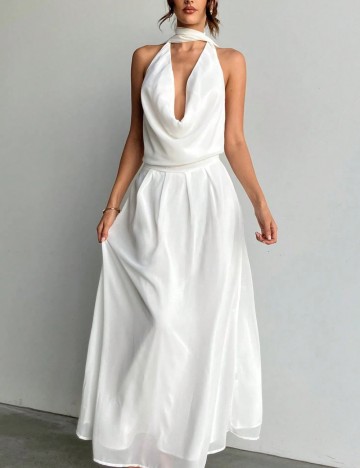 Rochie maxi Shein, alb