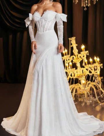 Rochie de ocazie și bridal Shein, alb