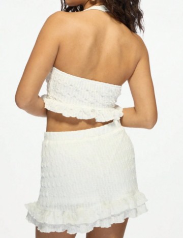 Compleu Shein Missguided, alb